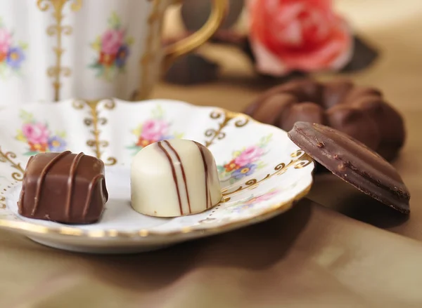 Chocolade snoepjes — Stockfoto