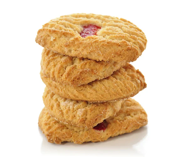 Jahodová soubory cookie — Stock fotografie