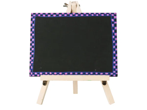 Leeg bord met houten statief — Stockfoto