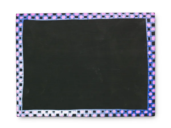 Άδειο μαυροπίνακα με πλαίσιο χρώμα — Φωτογραφία Αρχείου