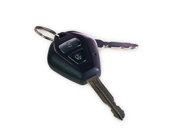 Klíče od auta izolované na bílém pozadí . — Stock fotografie