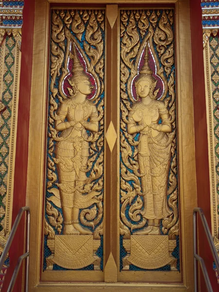 Dekoracje drzwi świątyni — Zdjęcie stockowe