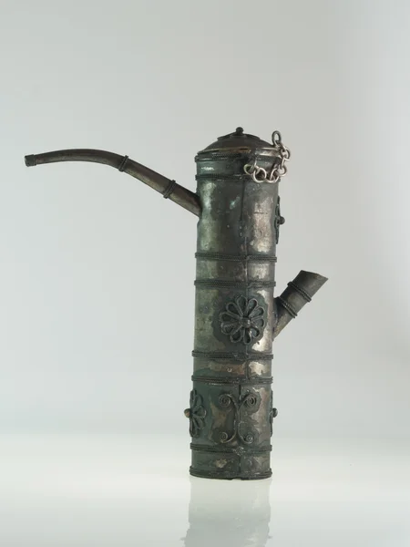 Opium box tillverkad av silver — Stockfoto