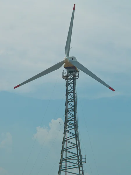 Wind turbine tower old model — Stock Photo, Image