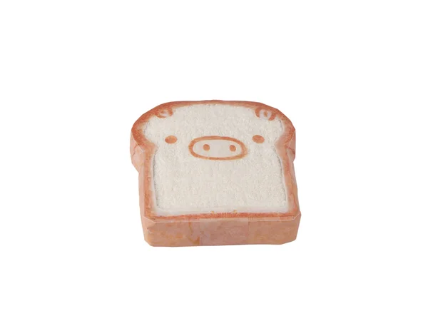 Towel, Bread Pig face — Stock Photo, Image
