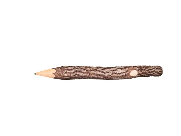 Drewno ołówek na białym tle — Zdjęcie stockowe