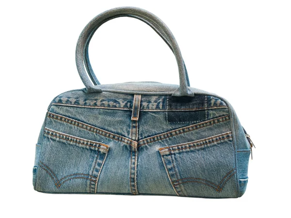 Blue jeans bag — Stock Photo, Image