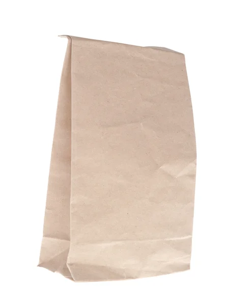 Beyaz arkaplanda kağıt torbalar — Stok fotoğraf