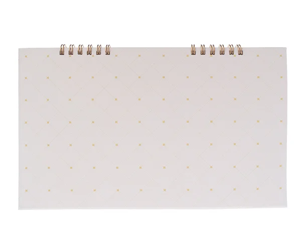 Blank standing desk calendar isolated on white. — Stock Photo, Image