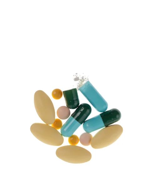 stock image Colorful tablets with capsules