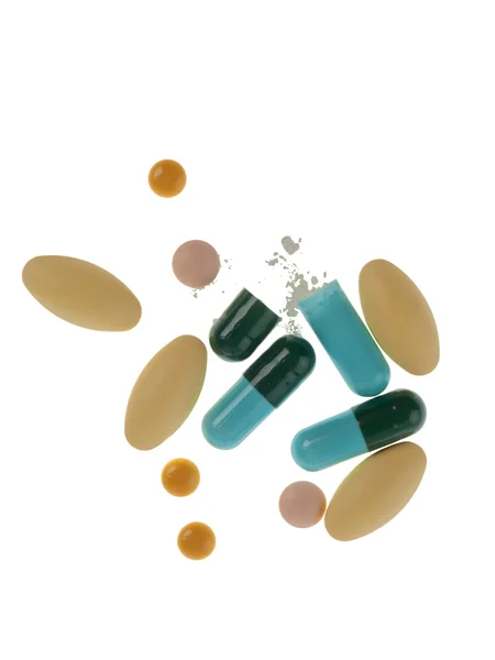 Stock image Colorful tablets with capsules