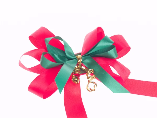 Gift ribbon bow on white background — Stock Photo, Image