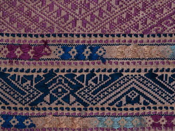 Tradicional tailandés tejido hecho a mano textura fondo —  Fotos de Stock