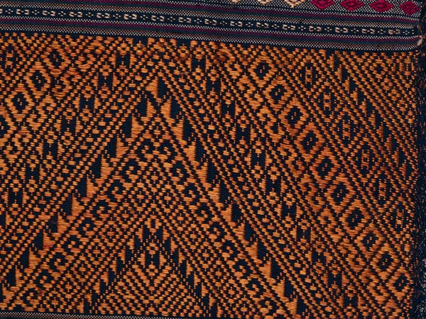Tradicional tailandês tecido artesanal textura fundo — Fotografia de Stock