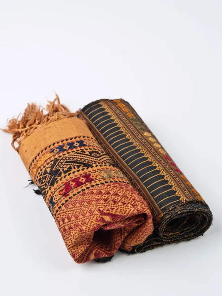 Traditional Thai handmade fabric texture background — Stock Photo, Image