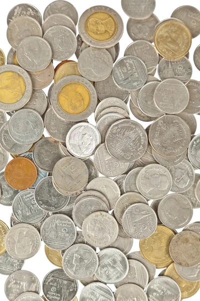 Monety tajski baht tło — Zdjęcie stockowe