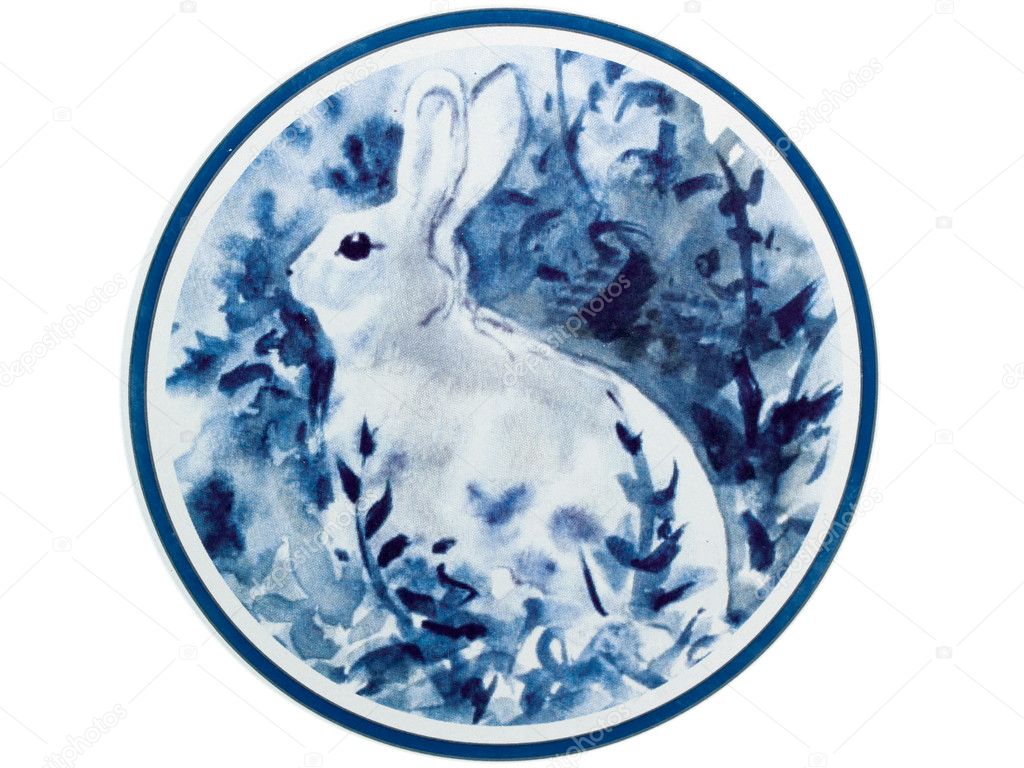 Rabbit,This is a picture, representing the Chinese Zodiac, such
