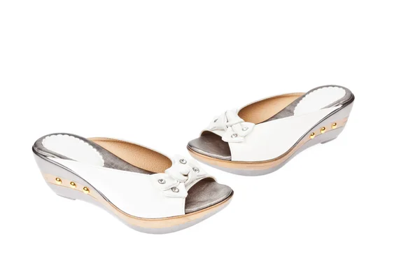White shoes, Platform for Women — Stock Photo, Image