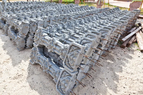 Thai culture,Fence siemens spare part equipment of construction — Stock Photo, Image