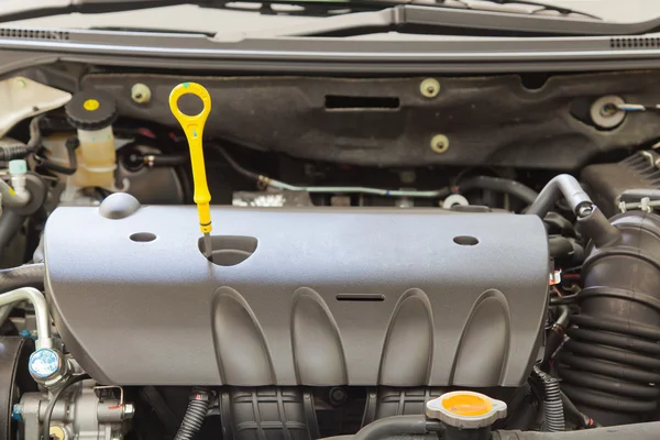 Verificador de líquidos, componente do motor do carro — Fotografia de Stock