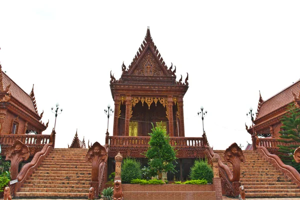 Fayans yapılan antik Tayland tapınak — Stok fotoğraf