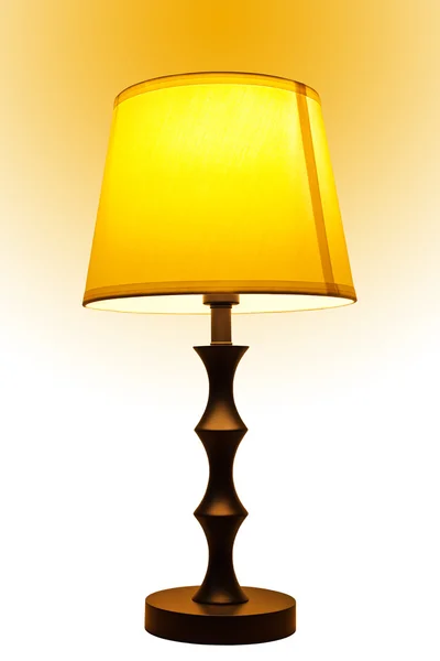 Stará Móda stolní lampa izolované — Stock fotografie