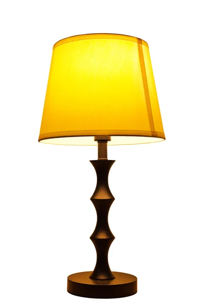 Stara Lampa stołowa moda na białym tle — Zdjęcie stockowe