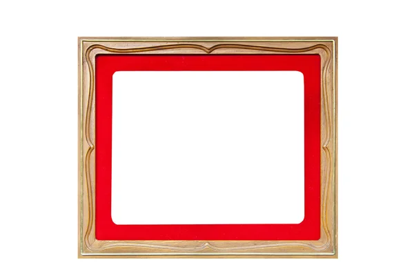 Geïsoleerde hout foto photo frame — Stockfoto