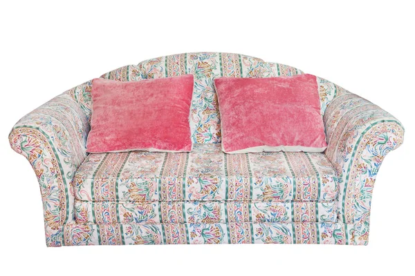 Мебель, мягкое и роскошное кресло и подушка — стоковое фото