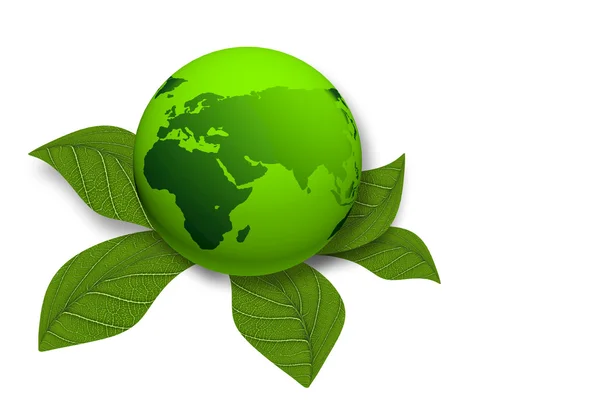 Conceito de reciclagem de terra verde — Fotografia de Stock