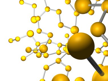 Illustration of molecules clipart