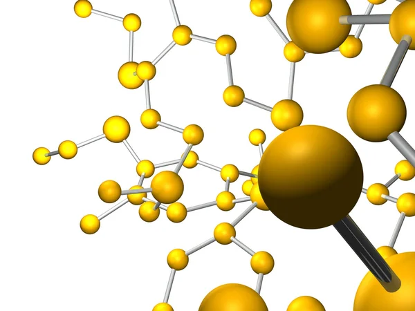 Иллюстрация молекул — стоковое фото