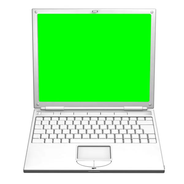 Ilustrace otevřeného notebooku — Stock fotografie
