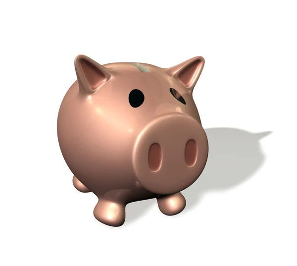 3D renderowania piggy bank ilustracji — Zdjęcie stockowe