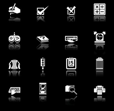 applications icon set clipart