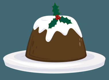 christmas pudding clipart