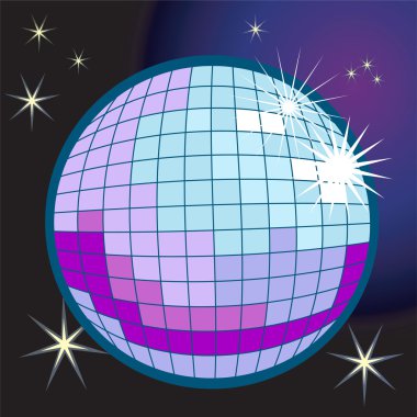 disco ball illustration clipart