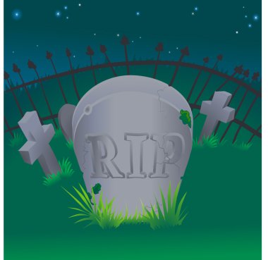 grave illustration clipart