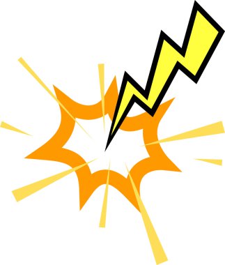 lightning strike clipart