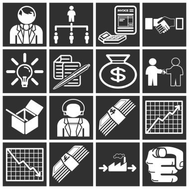 business icon set clipart