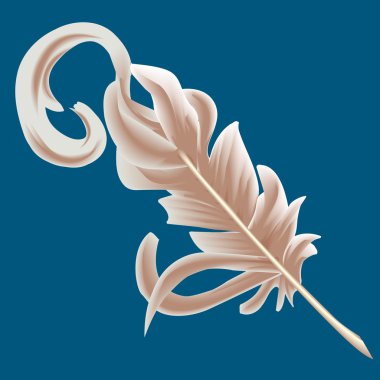 quill feather clipart