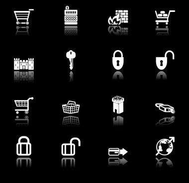 security icon set clipart