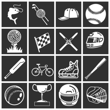 Sports icon set clipart