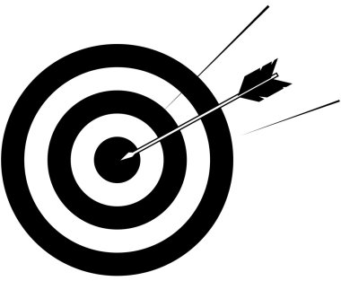 target and arrow illustration clipart