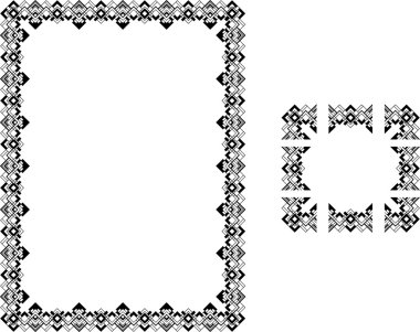 Art Deco borders clipart