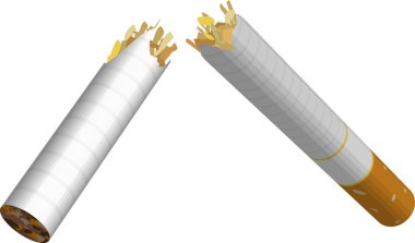 cigarette broken illustration clipart