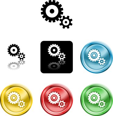 cog gears icon symbol icon clipart