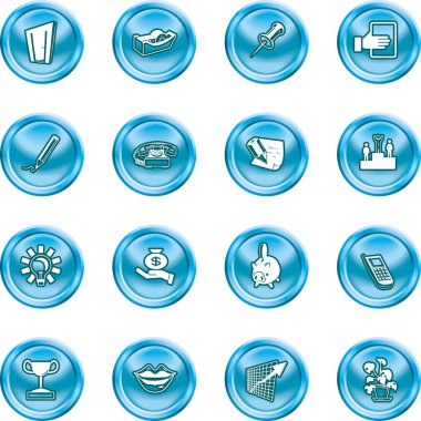 office and business icons clipart