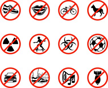 No Icons clipart