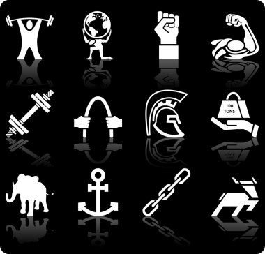 strength icons clipart